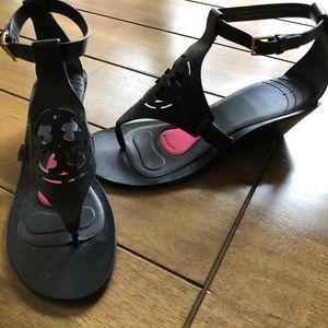 Tory Burch wedge sandal with sole inserts